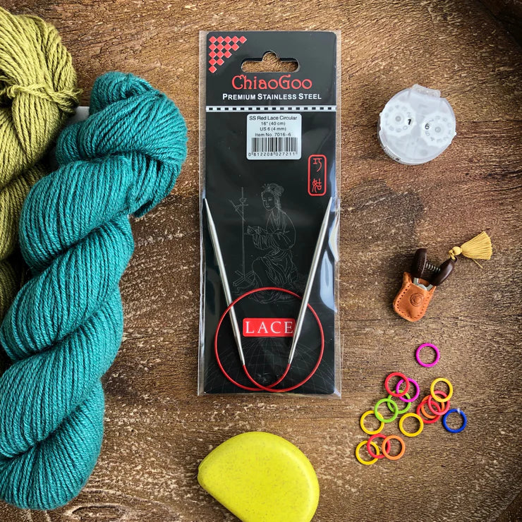 ChiaoGoo Red Lace 16 inch Circular Knitting Needle