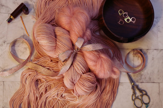 Rose Gold Merino and Mohair Set